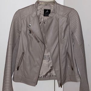 Grey moto jacket